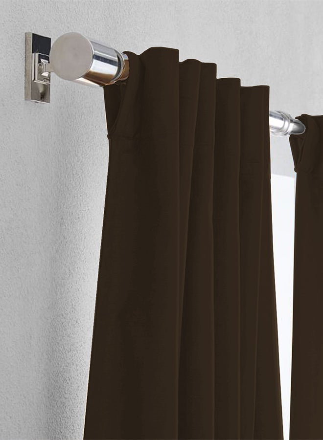 House One Linen Curtain  for Bedroom Dining Studio Office - Dark Brown - Image 3