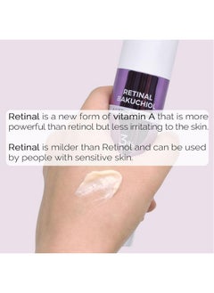 PRETTYSKIN Retinal Bakuchiol At-Home Night Cream Moisturizer For Face | Helps To Reduce Wrinkles & Fine Lines, Elasticity, Tone-Up, Anti-Aging, Centella Asiatica Extract 30%, Retinal 1,000 Ppm (50G)  - Image 4
