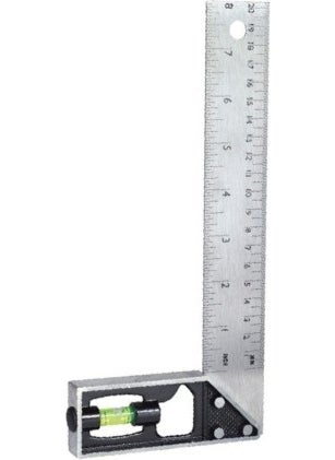 BTS 03022 20CM Aluminum Square with Spirit Level 
