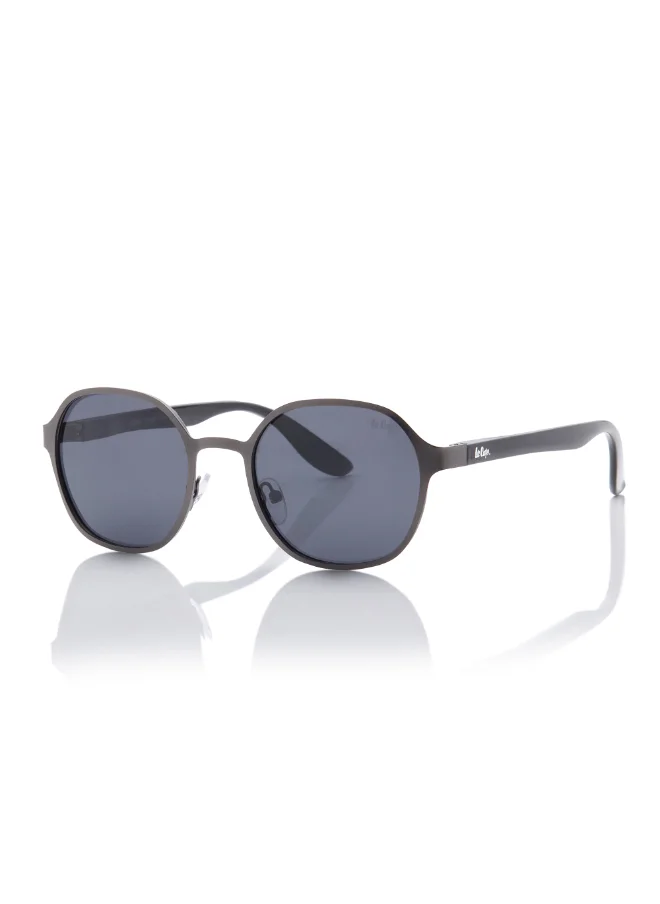 لي كوبر Polarized Sunglasses Matte Gun Frame Grey Mirror Lens 51mm  - LC1211C04