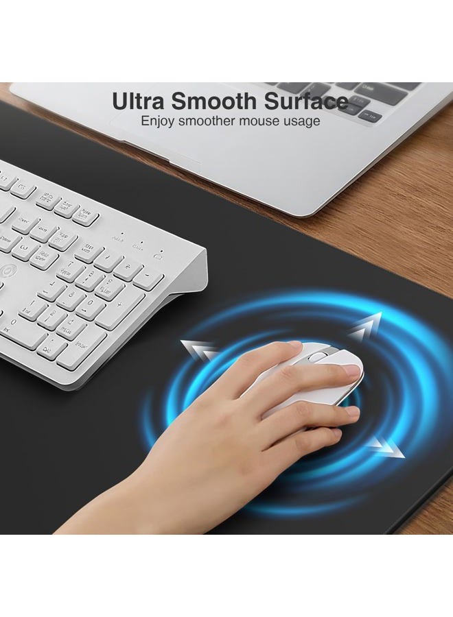 abc.mat Magnetic Wireless Charging Mouse Pad, 27.5"x11.8" Gaming Desk Mat with Superior Stitched Edges, Non-Slip Base, Waterproof Smooth Desk Writing Pad for Gamer, Office & Home, Black - Image 5