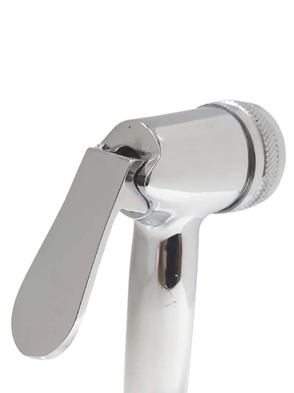SCW SCW Brass Hand Faucet Bathroom Accessories with Strong Body, Silver, Polished Finish - Image 3