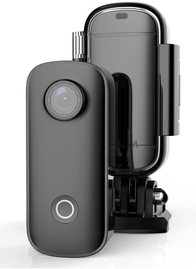 SJCAM SJCAM C100+ Small Action Camera, 4K 30FPS Waterproof Sports Video WiFi 15MP , mini Camera with Wearable Accessories for Travel, Sports, Vlog , hidden spy camera,Rechargeable,built-in magnetic strip  - Image 4