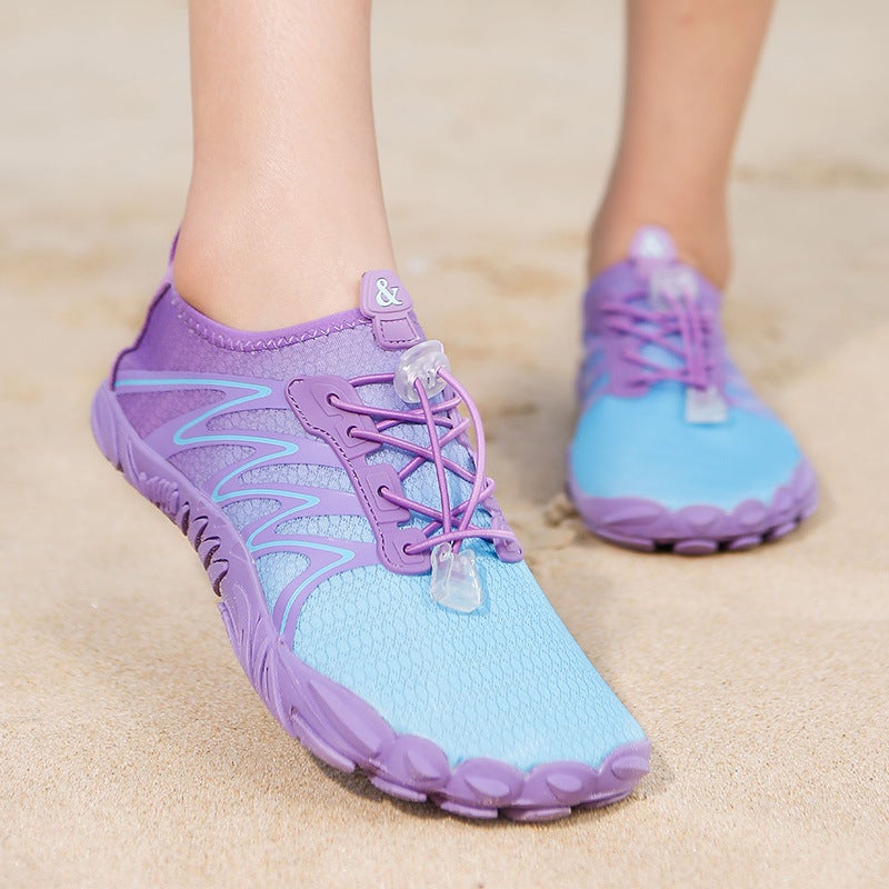 New Five-Finger Wading Shoes Outdoor Couple'S Tracing Shoes Water Sports Non-Slip Beach Shoes Amphibious Shoes - Image 1