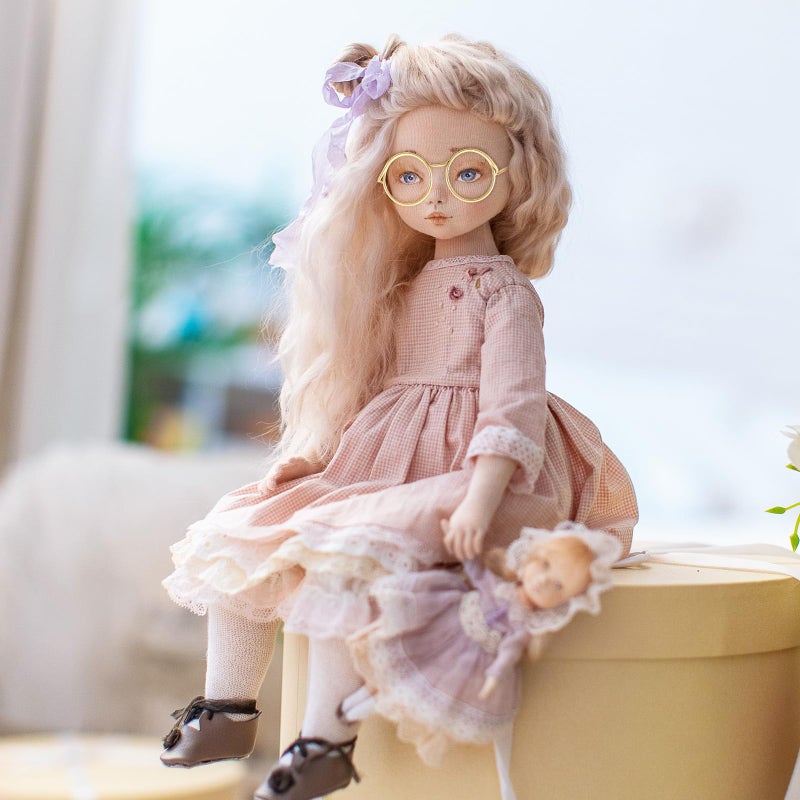 SynHHergyx Doll Glasses, 10 Pcs Mini Metal Wire Rim Frameless Lens Doll Dress up Eyeglasses Dolls Making Supplies for Dolls Pets Costume Accessories Cosplay DIY Crafts - Image 4