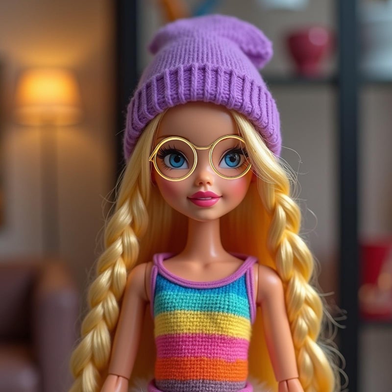 SynHHergyx Doll Glasses, 10 Pcs Mini Metal Wire Rim Frameless Lens Doll Dress up Eyeglasses Dolls Making Supplies for Dolls Pets Costume Accessories Cosplay DIY Crafts - Image 3