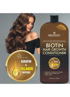 First Botany Hair Regrowth And Anti Hair Loss Conditioner 16 Fl Oz, With Dht Blockers, Collagen & Stem Cells- Daily Hydrating, Detoxifying, Volumizing Conditioner For Men And Women  - Image 2