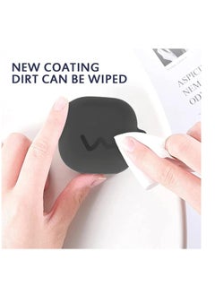 Generic Case Compatible with Oppo Enco Buds 2, Silicone Shockproof Case Compatible with Oppo Enco Buds 2 Protective Mobile Phone Case Black  - Image 5