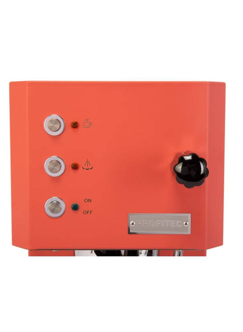 PROFITEC Go Espresso Machine - Compact Single Boiler Coffee Maker with PID Temperature Control, Commercial-Grade Portafilter, and Built-In Steam Wand for Perfect Espresso and Cappuccino Brewing - Red - Image 5