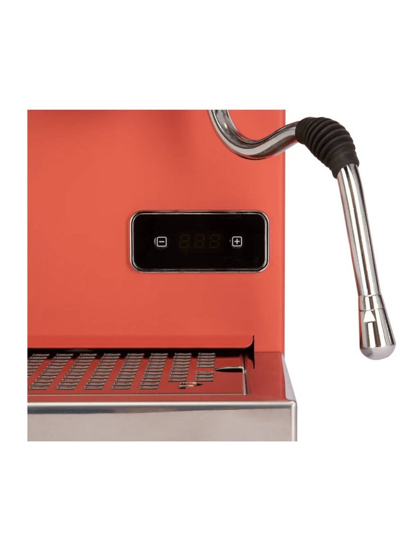 PROFITEC Go Espresso Machine - Compact Dual Boiler Coffee Maker with PID Temperature Control, Commercial-Grade Portafilter, and Built-In Steam Wand for Perfect Espresso and Cappuccino Brewing - Red  - Image 3