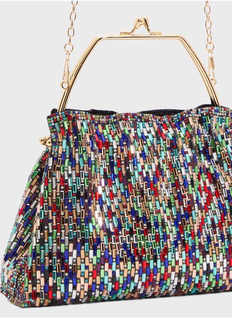 Ella Limited Edition Ladies Sparkly Clutch Bag  - Image 4