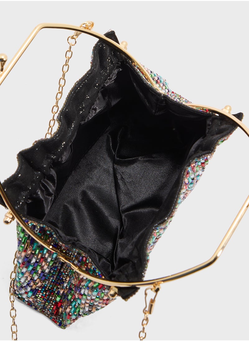 Ella Limited Edition Ladies Sparkly Clutch Bag  - Image 5