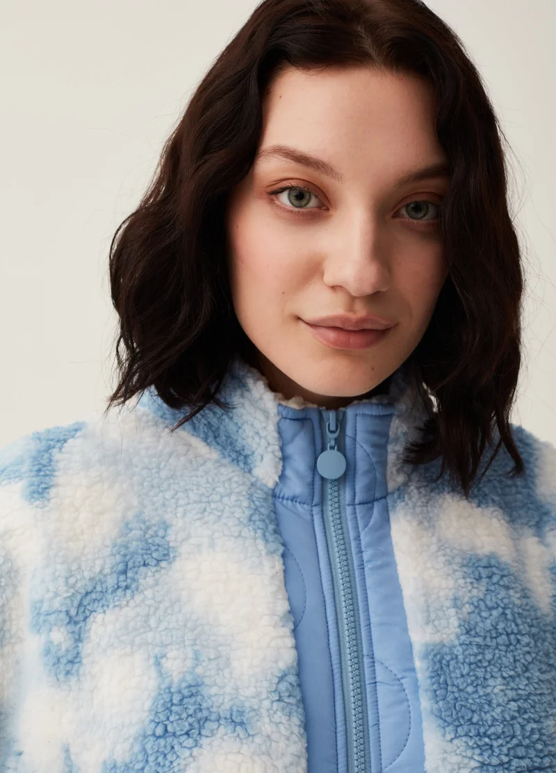 Ovs Full-Zip Short Tie-Dye Dressing Gown