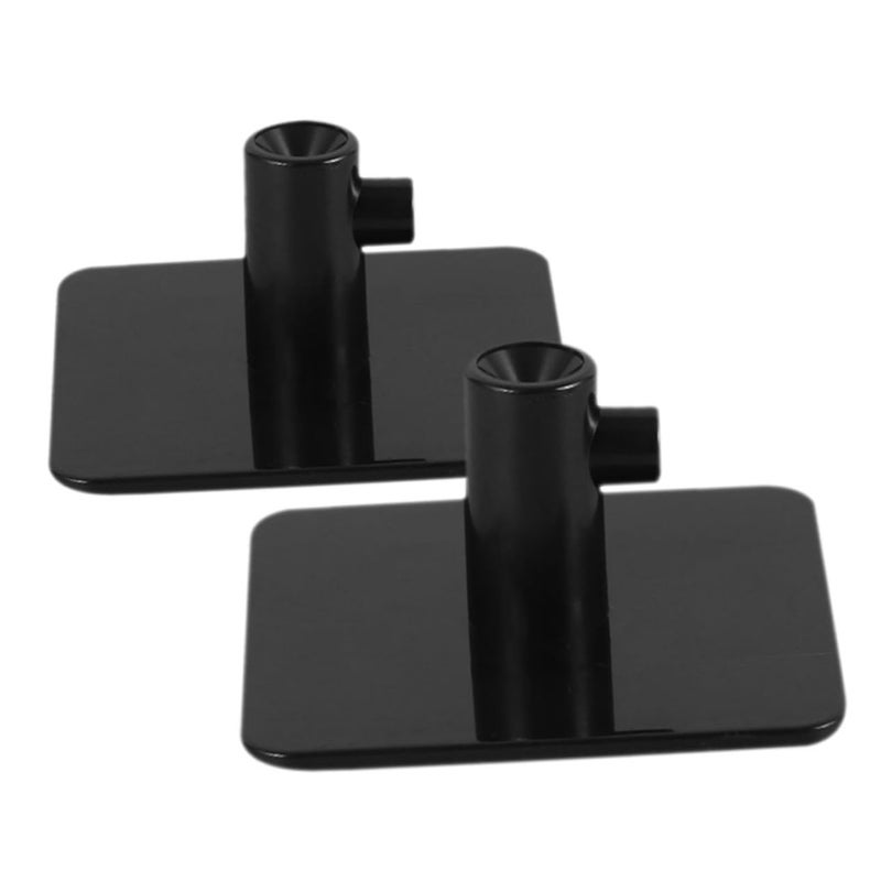 Wall Mounted Mixer Attachment Holder Set Of 2 Space Saving Storage Hooks Black - Image 2