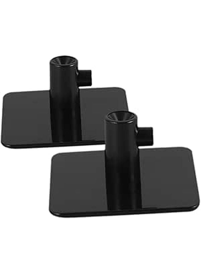 Wall Mounted Mixer Attachment Holder Set Of 2 Space Saving Storage Hooks Black - Image 1