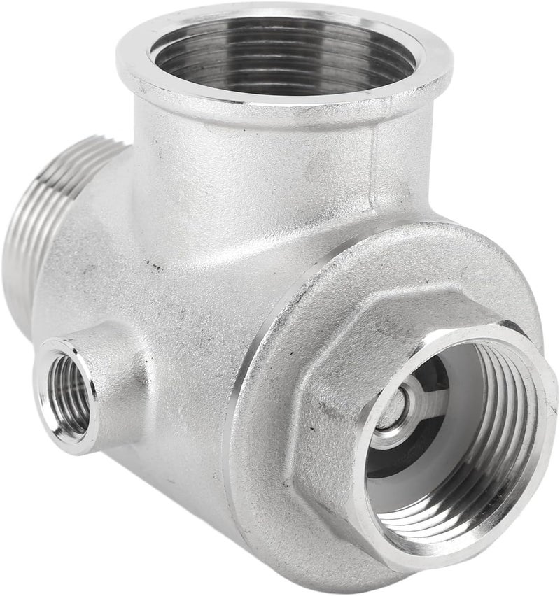 5 Way Check Valve DN32 High Pressure Spring Loaded Backflow Preventer for Water Air Fluid Systems Aluminium Alloy Male Female Thread - Image 1