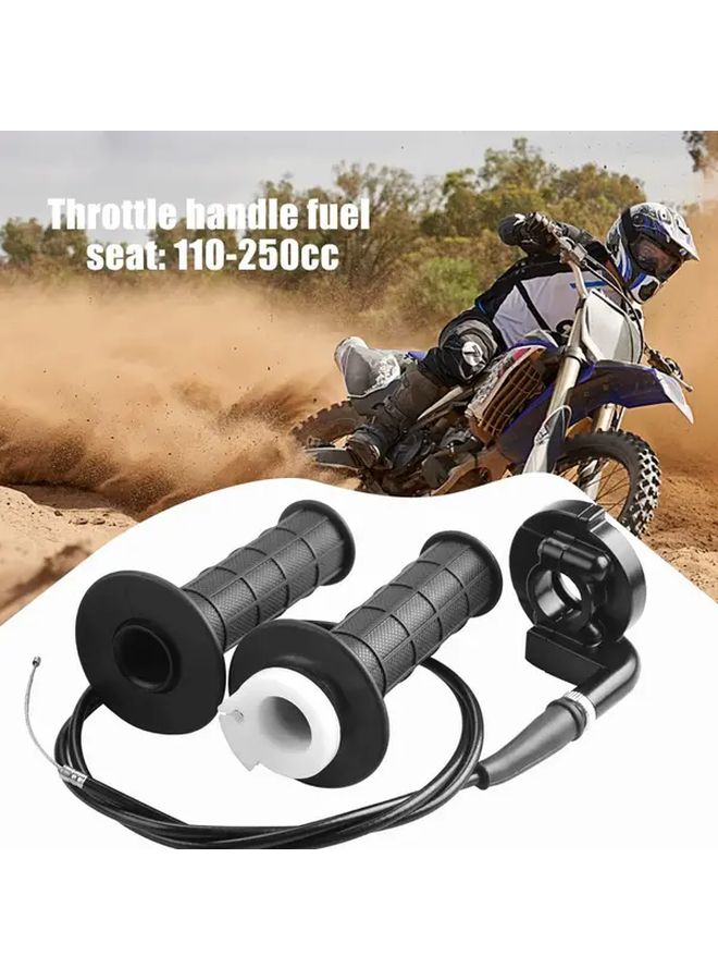 1pc Black Off Road Motorcycle ATV Dirt Bike Throttle Grip Assembly 50 250CC With Gas Pedal Handlebar Clamp And Accelerator Cable 35 43inch Long ATV Parts Easy Installation Reliable Performance High Quality Cable - Image 3