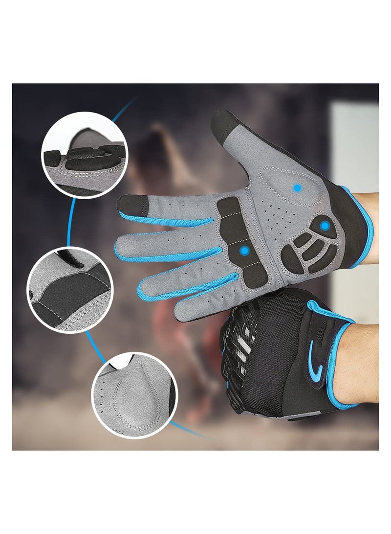 Excefore Cycling Gloves, Full Finger Mountain Bike Gloves, Winter Thermal Touch Screen Gloves, Breathable Touchscreen Biking Gloves for Men Women Camping, Cycling, Running - Image 4