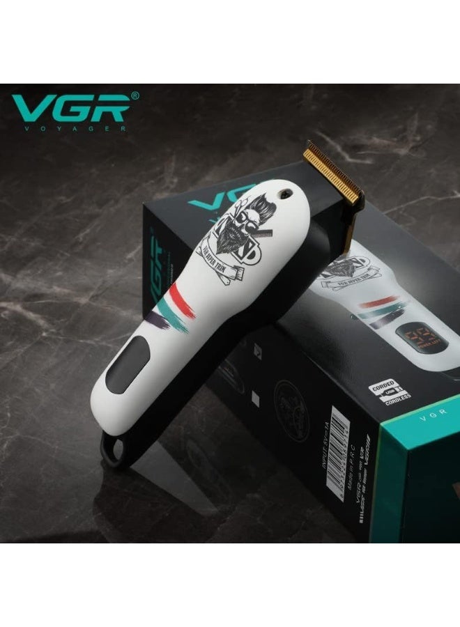 ماكينة حلاقة V-971 الإحترافيه بشاشة ليد ملونه تعمل حتي ساعتين متواصلين - Image 3