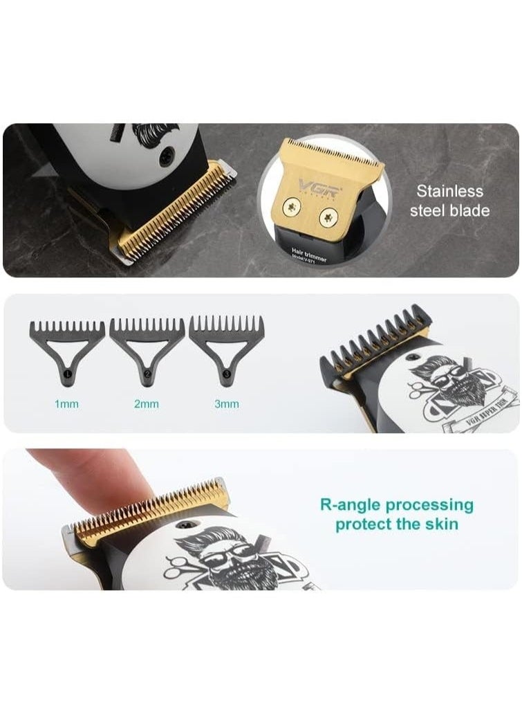 ماكينة حلاقة V-971 الإحترافيه بشاشة ليد ملونه تعمل حتي ساعتين متواصلين - Image 4