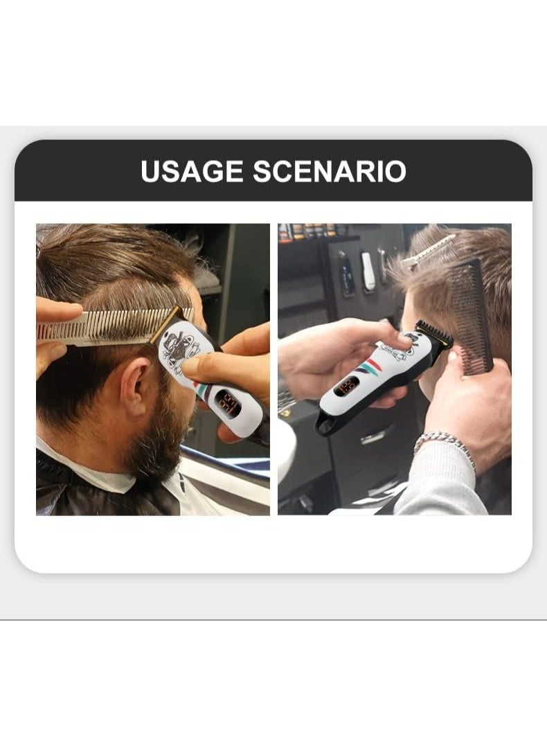 ماكينة حلاقة V-971 الإحترافيه بشاشة ليد ملونه تعمل حتي ساعتين متواصلين - Image 5