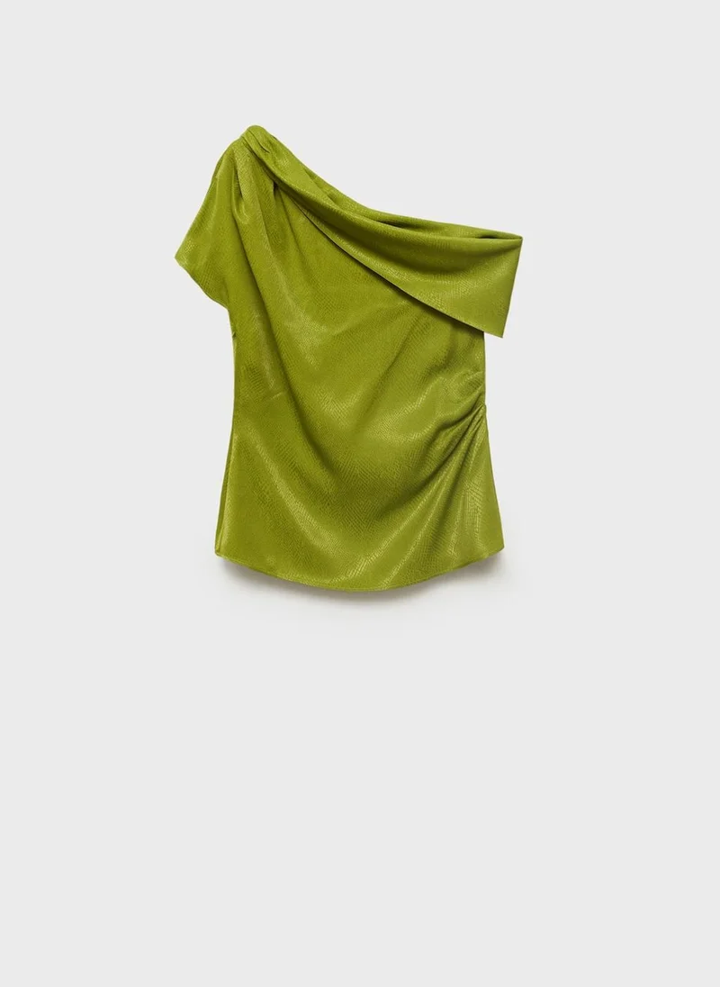 MANGO BLOUSE GRASS