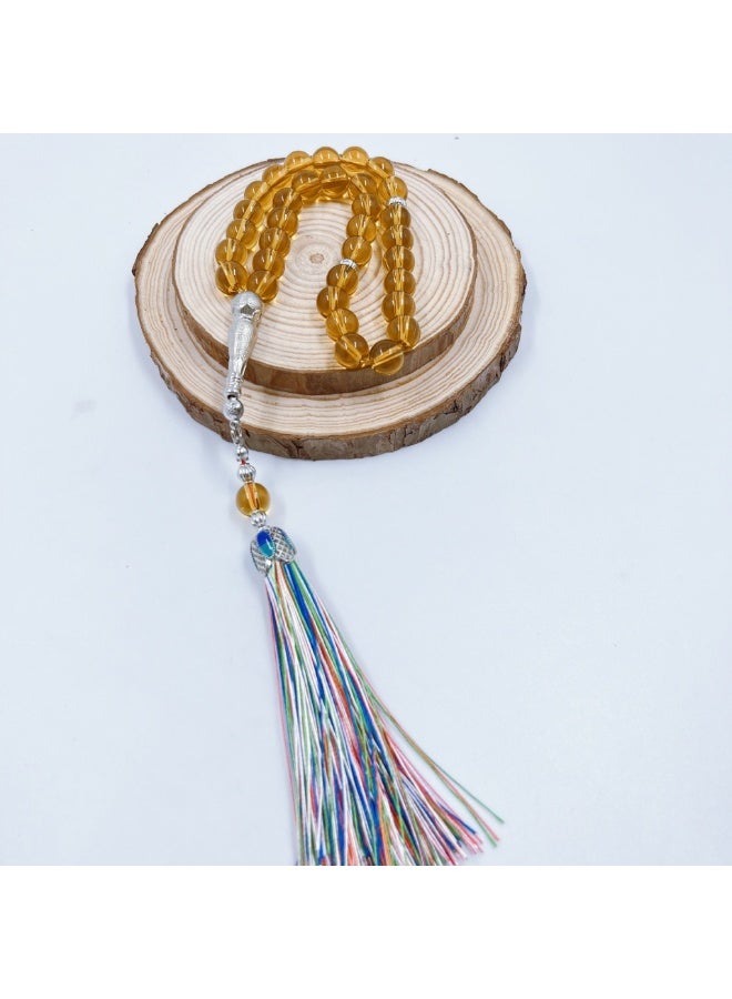 NIBEMINENT 33 Muslim Prayer Beads Camel/10mm