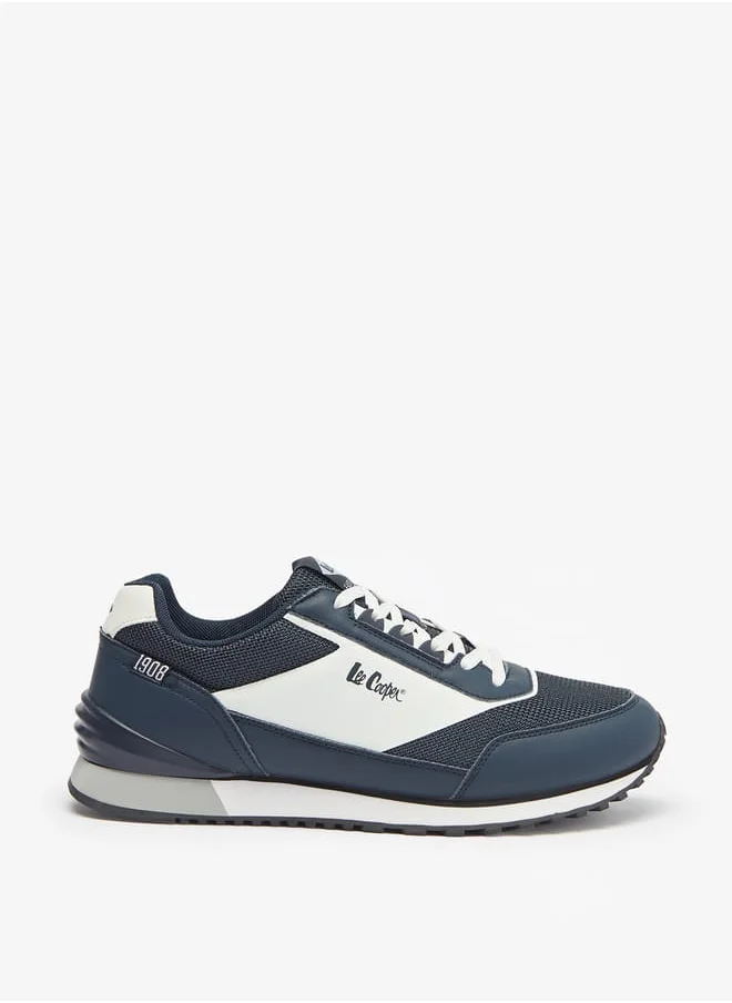 Lee Cooper Men's Panelled Lace-Up Low Ankle Sneakers