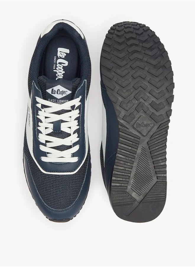 Lee Cooper Men's Panelled Lace-Up Low Ankle Sneakers