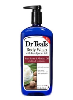 Dr Teal'S Body Wash with Pure Epsom Salt Shea Butter & Almond Oil 710 ml