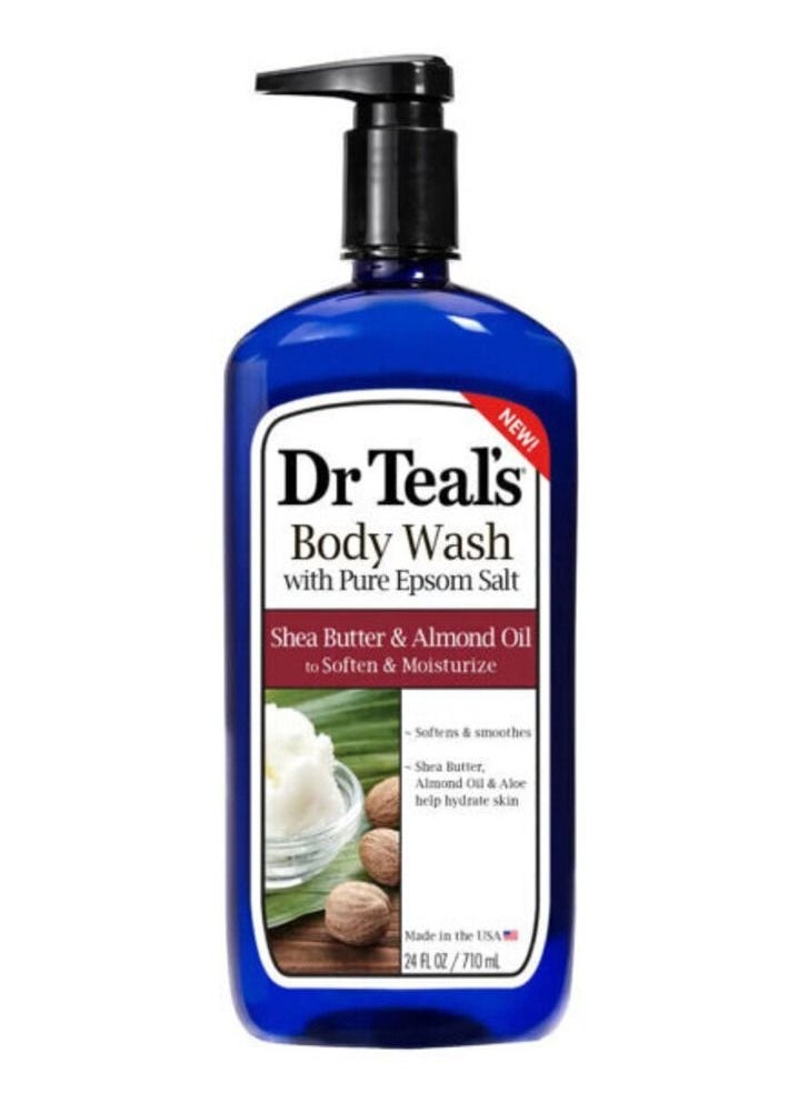Dr Teal's - Dr Teal'S Body Wash with Pure Epsom Salt Shea Butter & Almond Oil 710 ml - Image 1