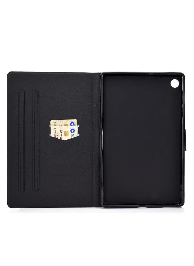 Samsung Galaxy Tab A9 Plus Electric Horizontal Flat Painted Leather Tablet Case with Sleep Wake up Function Sheet Music