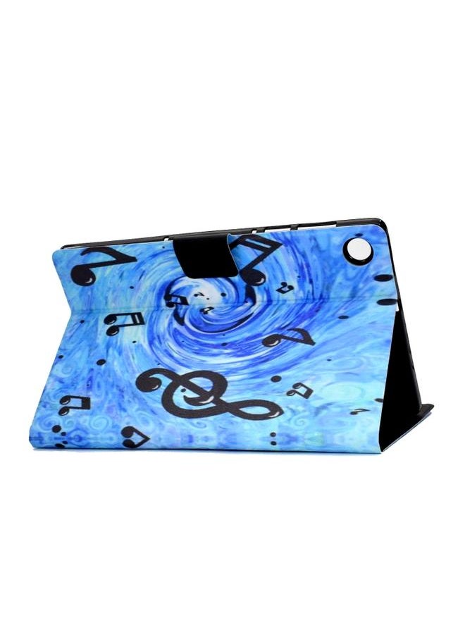 Samsung Galaxy Tab A9 Plus Electric Horizontal Flat Painted Leather Tablet Case with Sleep Wake up Function Sheet Music