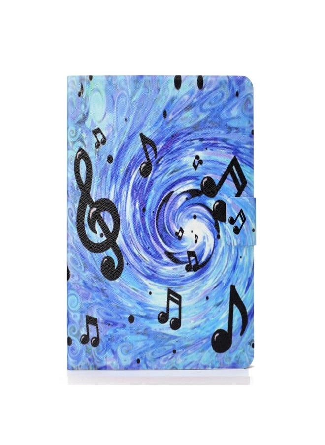 Samsung Galaxy Tab A9 Plus Electric Horizontal Flat Painted Leather Tablet Case with Sleep Wake up Function Sheet Music