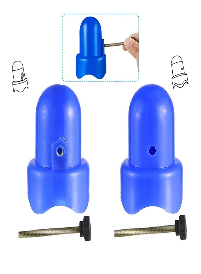 Yoblink 1.5" Trampoline Pole Caps,Trampoline Net Pole Caps,Trampoline Enclosure Pole Caps with Screw-in Bolts,Diameter 1.5 Inch, Set of 6 - Image 3