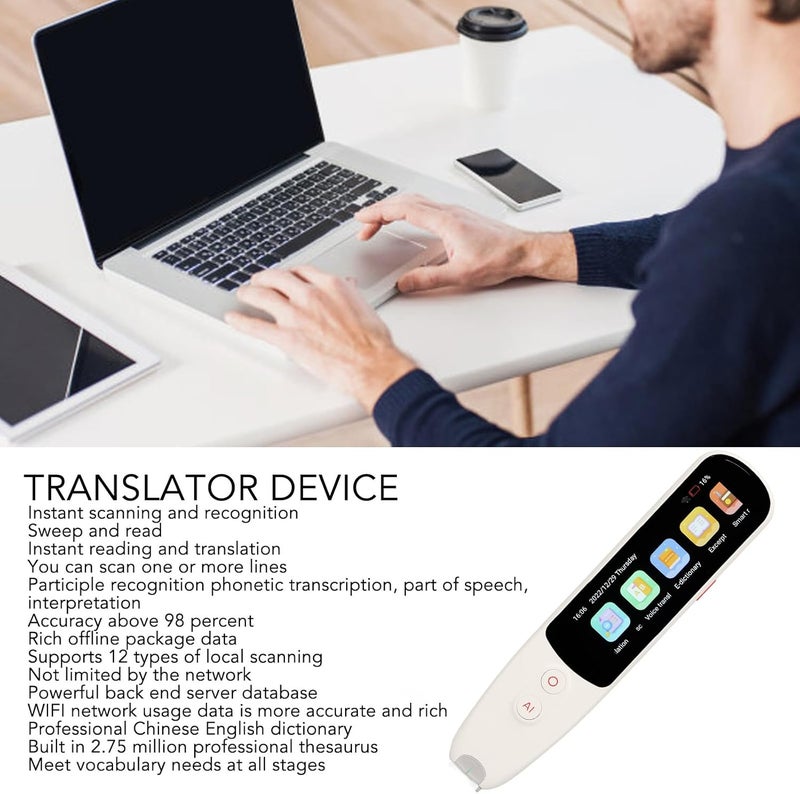 klarako Language Translator Pen Smart 134 Languages WiFi Portable Scan Translation Pen for Learning Business Travel - Image 2