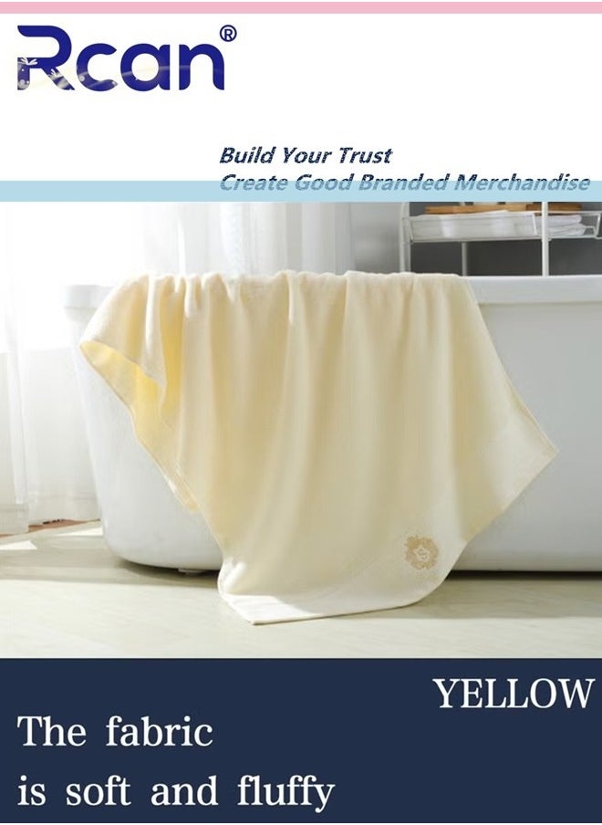 Rcan 3PCS Cotton Bath Towel Set Fast Absorbent Skin-friendly and Soft Bath Towel*1PCS and 2PCS Towels  - Image 4