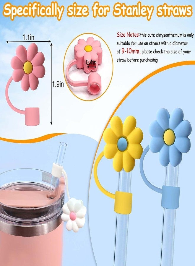 Newvent 10 Pc Silicone Straw Cover Cap for Tumbler | Size - 10 Mm Only 9/10 Mm Straw Use (Multi Design) - Image 4
