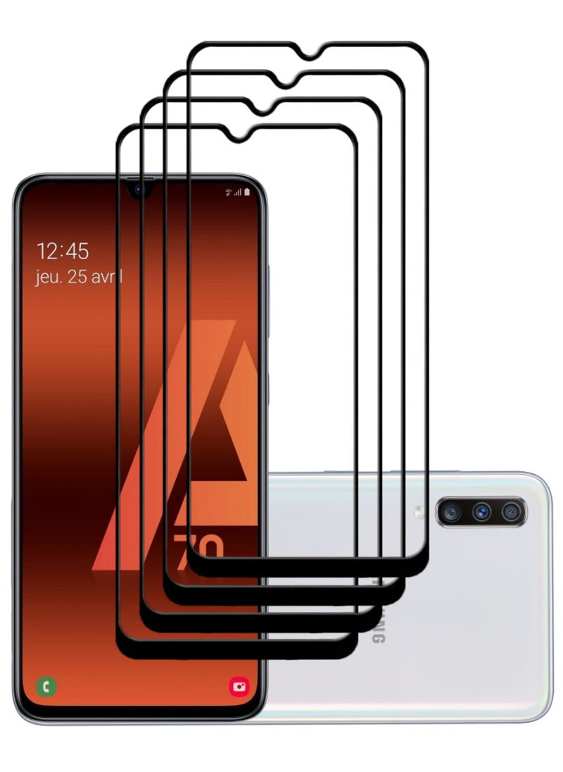 ACLIX 4 Pieces Antistatic ESD Dustproof Premium Quality High Definition Tempered Glass Screen Protector Designed For Samsung Galaxy A70 - Image 1