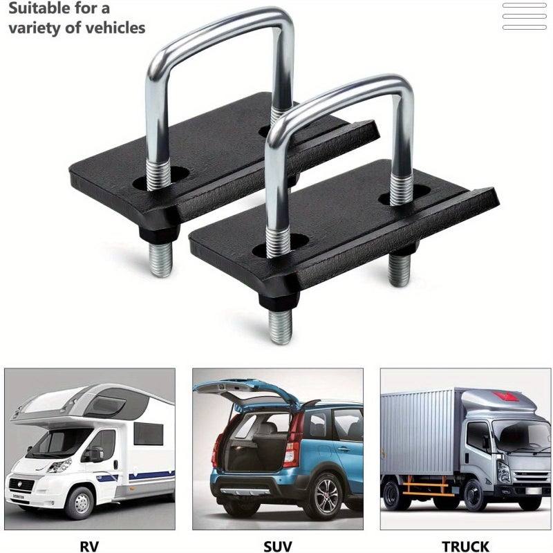 Stainless Steel Hitch Anti Wobble Kit 2 Sets Dual Size 1.25 2 Inch Eliminates Trailer Sway Road Noise - Image 1