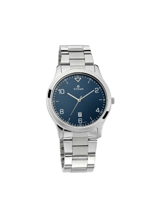 TITAN ساعة رجالية NM1770SM03 / NL1770SM03 أنالوج بمينا زرقاء  - Image 1