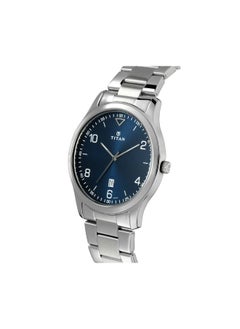 TITAN ساعة رجالية NM1770SM03 / NL1770SM03 أنالوج بمينا زرقاء  - Image 2