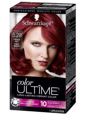Schwarzkopf Color Ultime Hair Color 529 Vintage Red 1 Application  Permanent Red Hair Dye for Vivid Color Intensity and FadeResistant Shine up to 10 Weeks