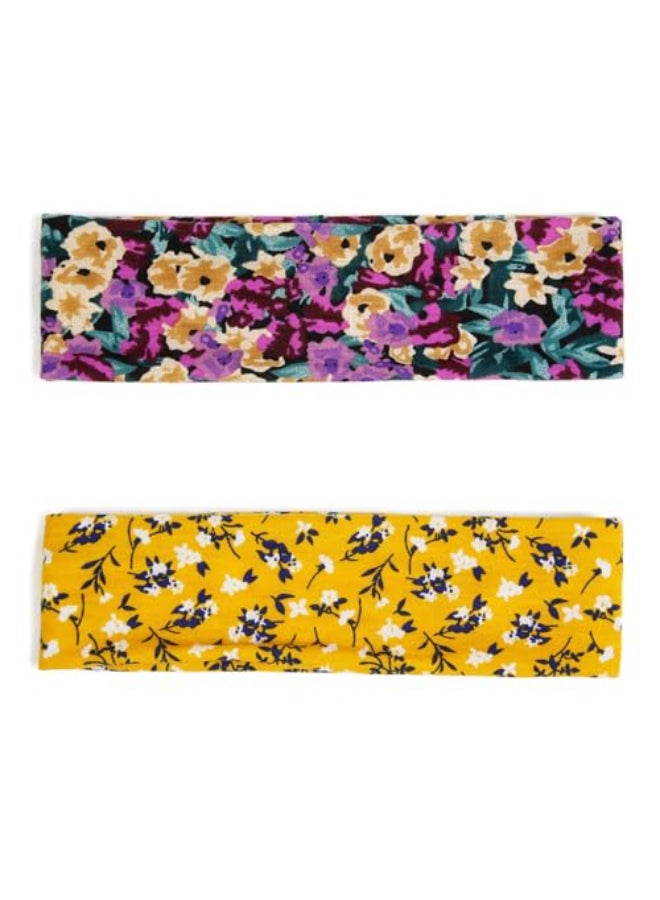 TERSE Headbands for Women Trendy Floral Print Non Slip Summer Head Bands Soft Fabric Hair Bands for Workout Yoga Running Sport - Image 3