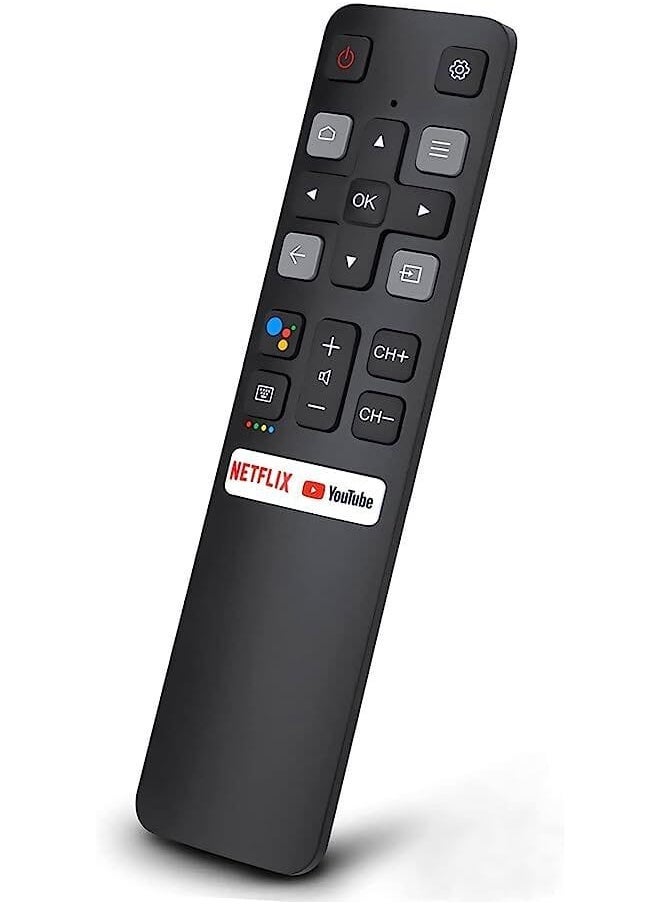 Raxoom Remote Control For Tcl Android Tv New Upgraded Replacement Rc802V For Tcl Tvs 40S330 32S330 40S334 32S334 70S430 32A325 32A323 65Q637 55S430 43S430 55Q637 43S434 75S434 32P30S  - Image 1