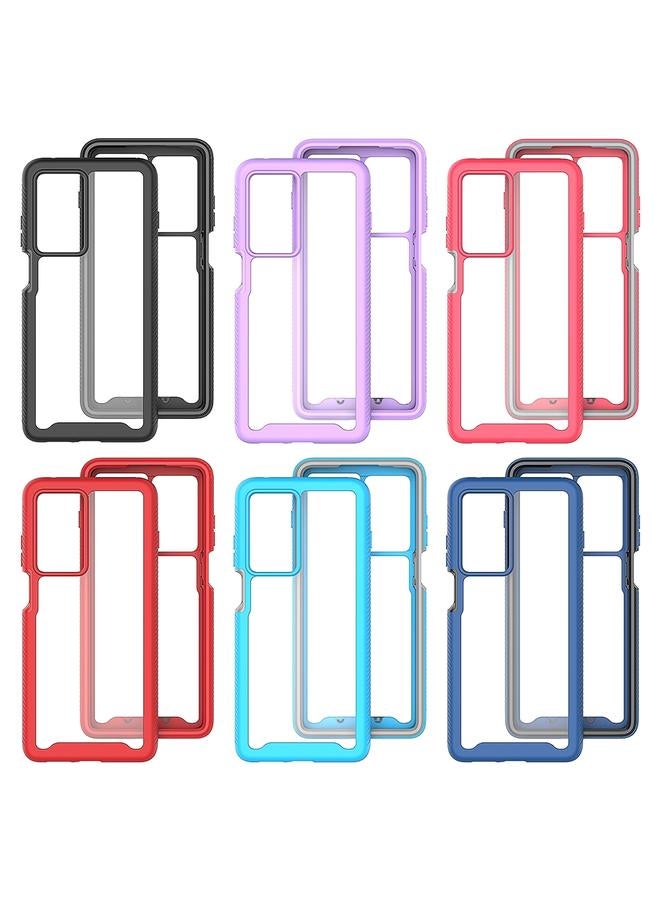 اس-توب جراب لهاتف Motorola Moto G200 5G، جراب هاتف PC شفاف من مادة TPU بلون سادة، بتصميم سماء مرصعة بالنجوم - Image 2