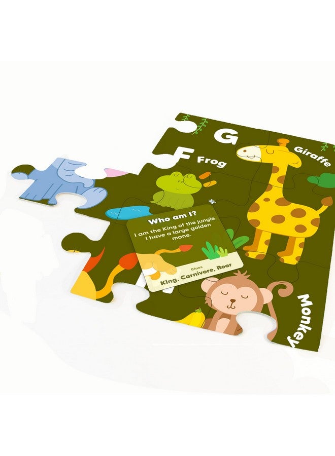 Shumee Shumee My Jumbo Floor Puzzle - Wild Friends- 30 Cards with 8 Games - 48 Pieces  - Image 3