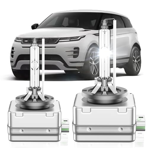 SENROBO Fit for Land Rover 20102019 Range Rover Evoque Sport 20152019 Discovery Sport 20102015 LR4 D3S HID Xenon Headlight Bulbs High Low Beam Light Bulb 6000K Cool White Pack of 2 - Image 1