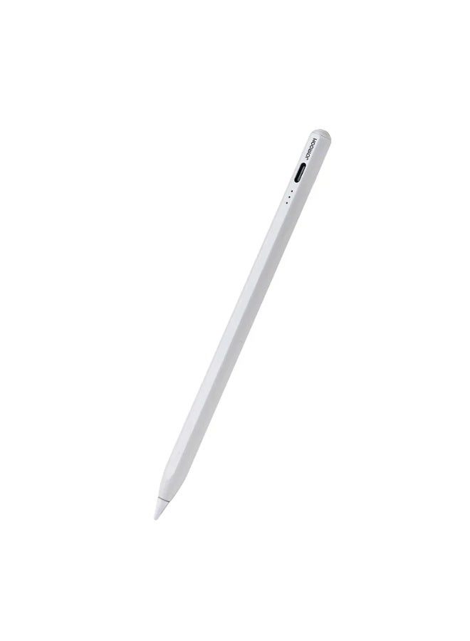 جوي روم JOYROOM JR-X15 PRO active capacitive stylus pen, built for iPad models, released in 2018 and later, Fast Charge - White white - Image 1