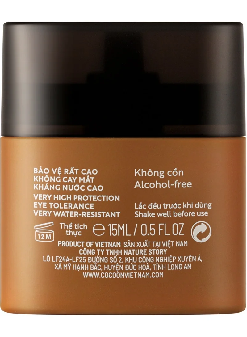 The Cocoon Original Vietnam  Winter Melon Sunscreen Sun Fluid 15ml SPF50+ PA++++ | Blue Light Protection Sunscreen for Normal to Oily Skin sensitive skin| Lightweight Matte Finish Skin Care | Water-Resistant Daily Skin Protection  | Best Price UAE